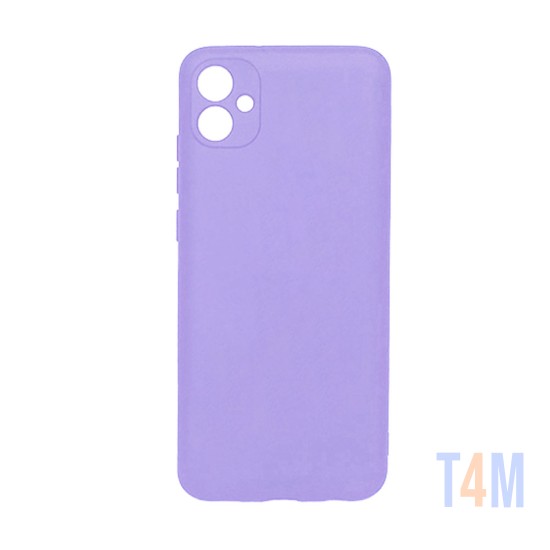 Silicone Case with Camera Shield for Samsung Galaxy A04e Purple